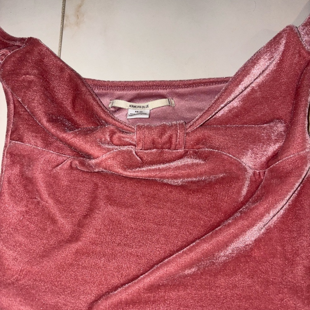 Kimchi Blue Dusty Rose Velvet Camisole